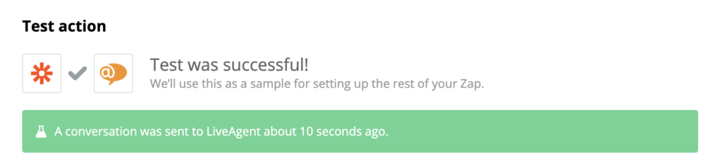 اختبار إضافة ناجح HubSpot و LiveAgent